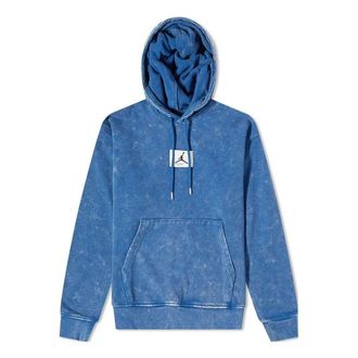 Nike Jordan Air Jordan Washed Fleece Hoodie Blue DR3087-493