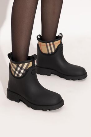 Burberry Marsh Stamp Wellington Boots, Womens, Black