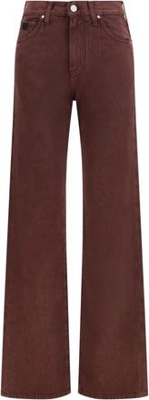 Jacob Cohen Vaqueros Rectos de Tiro Alto - Jeans - Mujer - Marr&oacute;n - W28