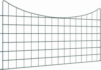 vidaXL Juego De Cercas Para Estanque 5 Pcs Verde 100 X 50 Cm Acero Vidaxl