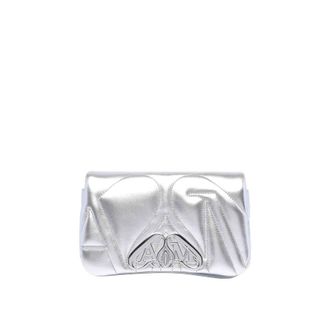 Alexander McQueen Light Silver The Mini Seal Bag