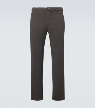 Agnona Pantalones chinos en mezcla de algod&oacute;n