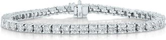 Vir Jewels 2 cttw Lab Grown Diamond Tennis Bracelet 14K White Gold Classic Prong Round 7 Inch
