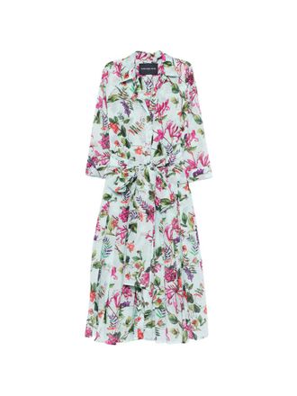 Samantha Sung Womens Audrey Cotton Midi Dress