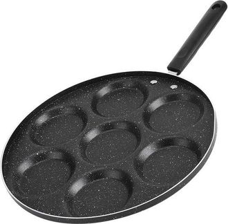 OEM Sart&eacute;n Cafe Grill De 7 Agujeros - Ideal Para Panqueques Y M&aacute;s - Apta Para Cocinas De Gas Y Vitrocer&aacute;micas