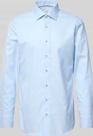 Eterna Slim Fit Business-Hemd mit Kentkragen in Bleu, Gr&ouml;&szlig;e 38