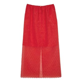 Cecilie Bahnsen Maxi Skirts, female, Red, Size: XS Maxi Skirts