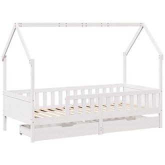 vidaXL Estructura De Cama Para Ni&ntilde;os Con Cajones Madera Pino 90x200 Cm Vidaxl