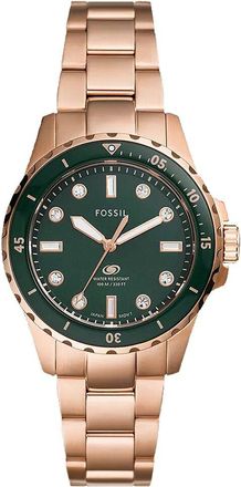 Fossil Womens Blue Dive Watch