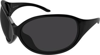 Balenciaga Sunglasses, unisex, Black, Size: ONE SIZE Phantom Round Sunglasses