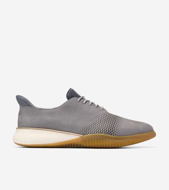 Cole Haan Mens 6.ZER&Oslash;GRAND Laser Quick-On Oxford Shoes - Grey Size 10.5
