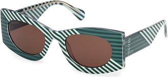 Max & Co. MO0131 95E Womens Sunglasses Green Size 52
