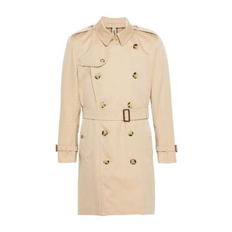 Burberry Heren, Mantels, Beige, Maat: L Katoen