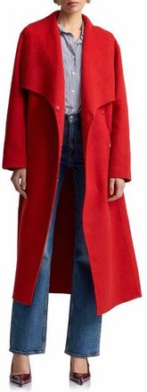 Avec Les Filles Shawl Collar Long Coat in Scarlet at Nordstrom, Size X-Large
