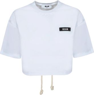 Msgm Msgm, Dames, Tops, Wit, Maat: XS Katoen