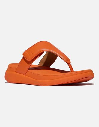 FitFlop Womens Fitflop F-Mode Go Polyurethane Womens Satsuma Sandals - Orange - Size: 7