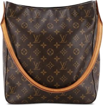 Louis Vuitton Looping Handbag Monogram Canvas GM shoulder bag - Bruin