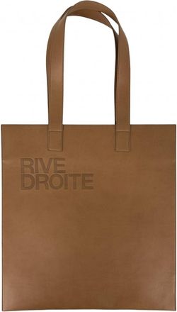 Saint Laurent Brown Leather Handbag Tote Bag (Pre-Owned)