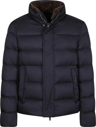Herno Winter Bomberjack - Heren - Gewatteerde jassen - Blauw - 2XL - Polyester - Jassen
