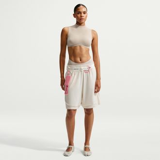 Nike Womens SKIMS Airy Relaxed Shorts in White | IU2199-108