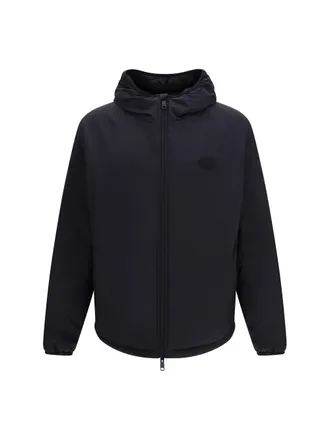 Burberry Mens Hooded Jacket Dunwich Black Nylon