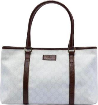 Gucci Pre-owned Tote Bags, female, White, Size: ONE SIZE Pre-owned Tote Bag
