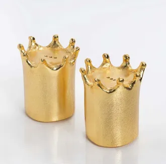 Lunares Crown Salt & Pepper Set in Gold at Nordstrom