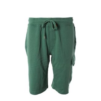 C.P. Company Casual Shorts, male, Green, Size: XL Cotton Fleece Shorts