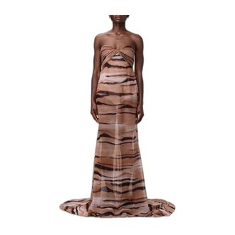 Elisabetta Franchi Abito da Red Carpet - - Dresses - Donna - Marrone - S