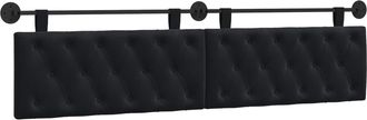 vidaXL Cabecero Colgante Negro Terciopelo Vidaxl