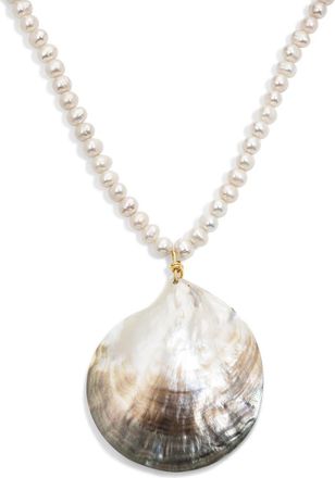 Electric Picks Shelly Necklace in Gold at Nordstrom