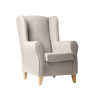 Klast sill&oacute;n de lectura de Poli&eacute;ster beige 75 x 103