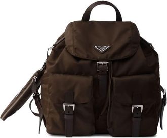 Prada Medium Re-Nylon Backpack With Pouch Bags
