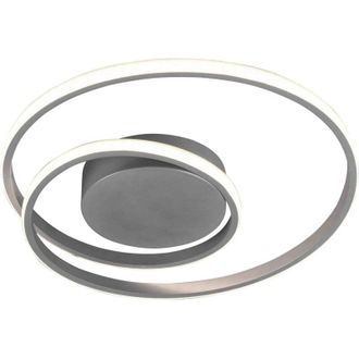 Reality Reality Leuchten - Plafoniera a led dimmerabile design ad anello soggiorno corridoio lampada titanio realt&agrave; luci R62911187