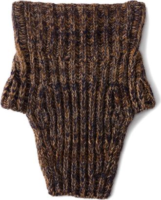 Prada Gebreide halswarmer - Bruin