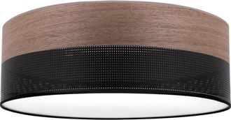 OEM L&aacute;mpara De Techo De Plexi De Madera Negra 40cm Nogal