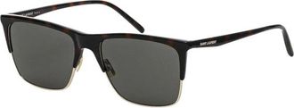 Saint Laurent Zonnebrillen - Heren - Zonnebrillen - Zwart - 57 MM - Accessoires