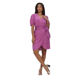 Freebird by Steven Flow Lurex Overjurk - Dames - Jurken - Roze - Maat: XS