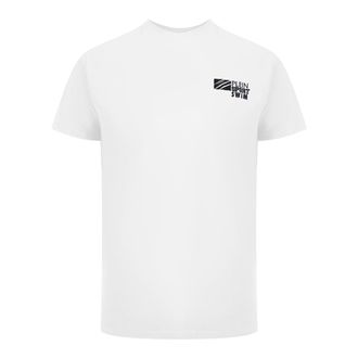 Plein Sport Klassieke T-shirt met Korte Mouwen en Logo in Wit