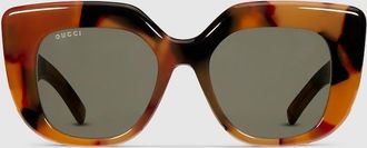 Gucci Square Frame Sunglasses, Brown