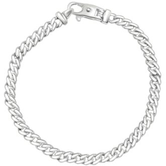 Pompeii3 Mens 14k Gold (18gram) or Platinum (33gram) 5.5mm Link Bracelet 8.5
