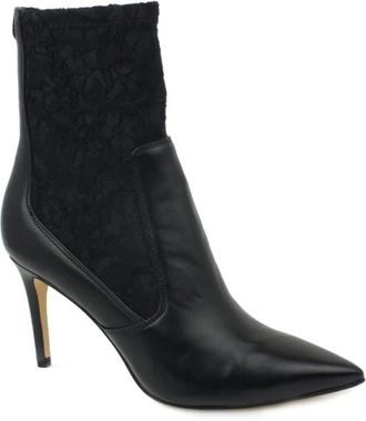 Guess Enkellaars met Hak - Dames - Laarzen met Hak - Zwart - 40 EU - Leer - Schoenen