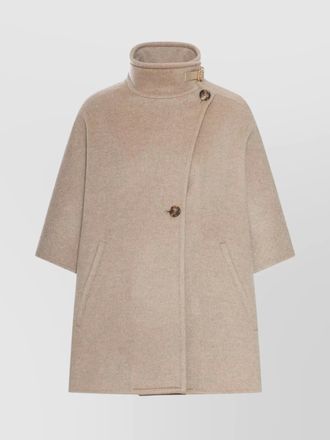 Max Mara cashmere draped cape