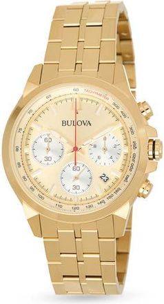 Bulova Quartz Chronograph Bracelet Watch, 43mm in Gold at Nordstrom Rack