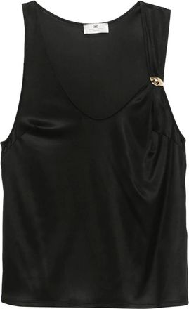 Elisabetta Franchi Mujer, Camisetas, Negro, Talla: M