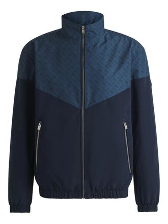 BOSS Jack met vlakken en patroon - Blauw
