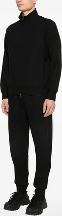 Emporio Armani Cotton Blend Sweatshirt - Black