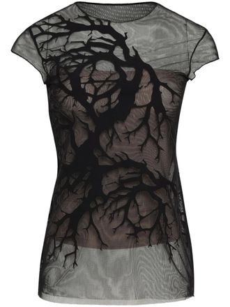 Gloria Coelho tree-detailed T-shirt - Black