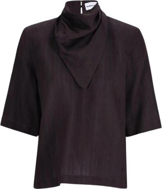 Margaux Lonnberg Moro Shirt - Dames - Blouses - Bruin - XS - Overhemden