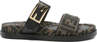 Fendi Feel FF-logo Buckle Sandals